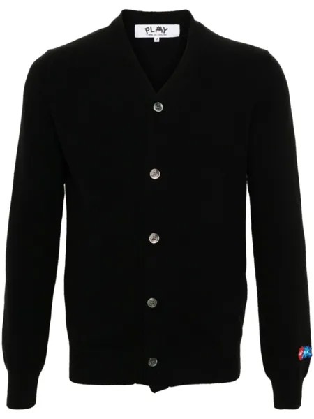 Comme Des Garçons Play шерстяной кардиган из коллаборации с The Artist Invader, черный