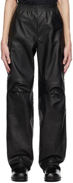 Черные кожаные брюки карго со складками 1017 ALYX 9SM