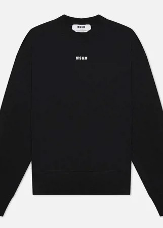 Женская толстовка MSGM Micrologo, цвет чёрный, размер M