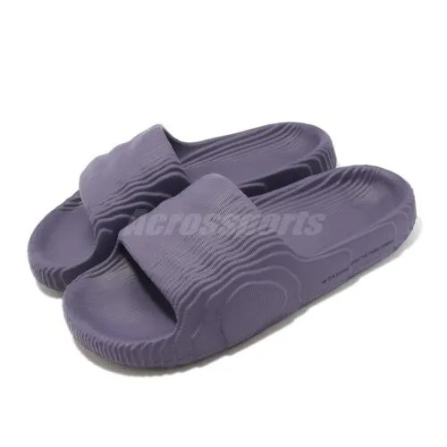 Adidas Originals Adilette 22 Purple Мужские сандалии унисекс без шнурков Тапочки HP6524