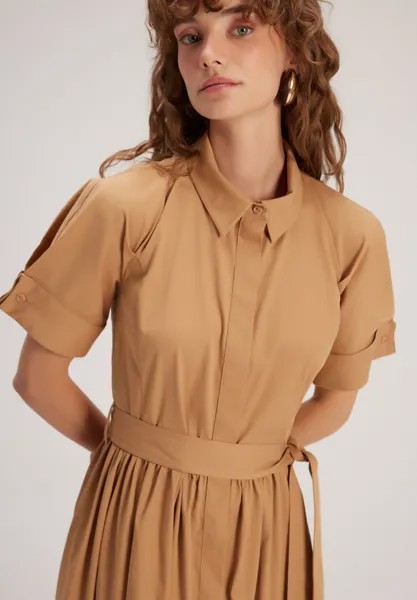 Платье-рубашка SHORT SLEEVES adL, песочный