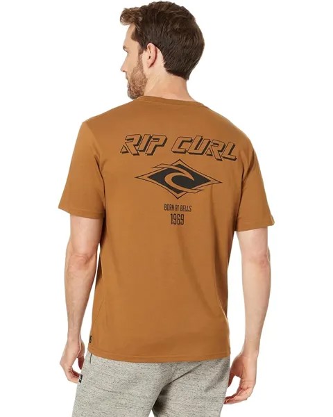 Футболка Rip Curl Fade Out Icon Short Sleeve Tee, золотой