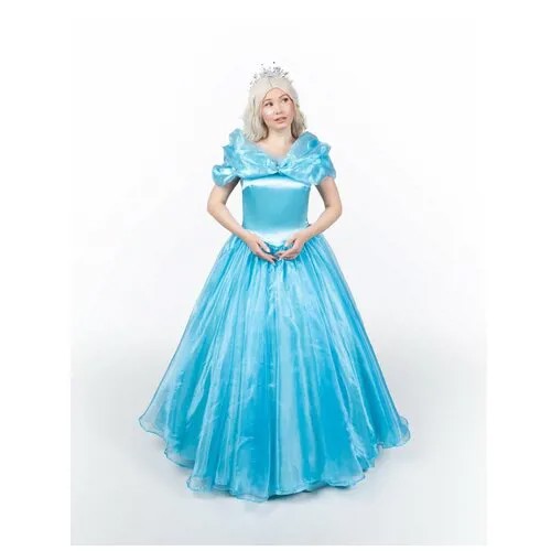Взрослый костюм Принцессы в голубом платье (16784) 44-46