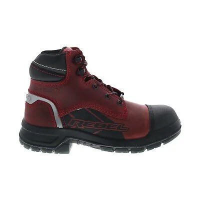 Мужские красные широкие ботинки Wolverine Ram Trucks Collection Tradesman с безопасным носком 9