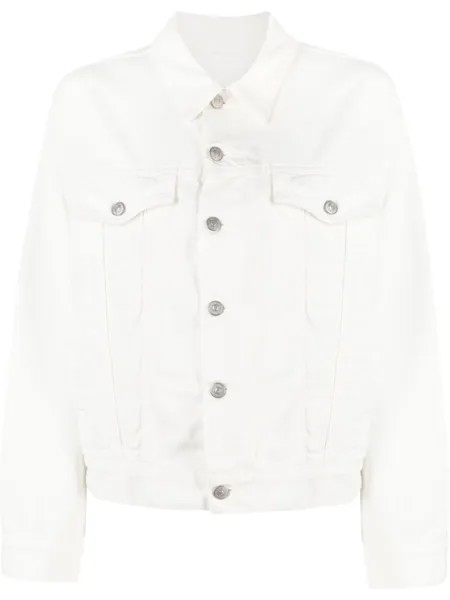 MM6 Maison Margiela джинсовая куртка с вырезами, белый