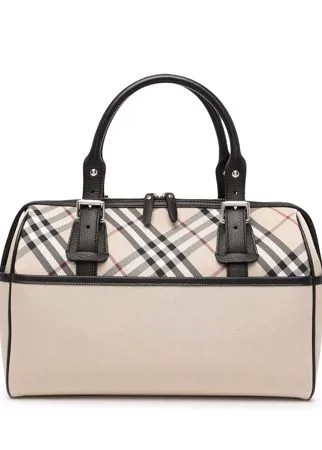 Burberry Pre-Owned сумка Boston в клетку House Check