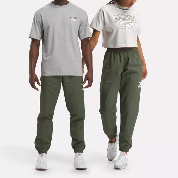Классические спортивные брюки Vector Reebok, цвет Varsity Green