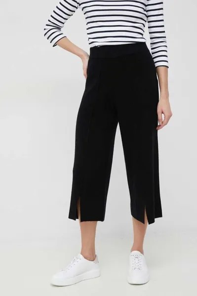 Брюки Dkny из шерсти DKNY, черный