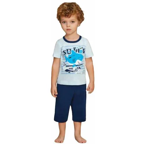 Пижама детская для мальчиков, размер 4 / Комплект шорты и футболка для мальчика / Костюм для мальчика в садик Российский размер: 116
