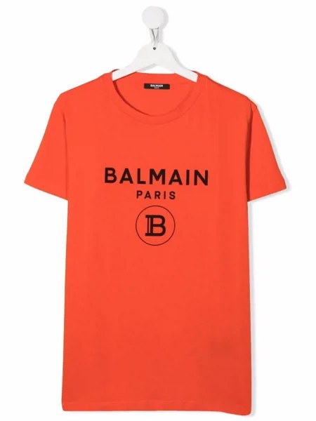 Balmain Kids футболка с логотипом