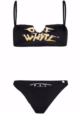 Off-White бикини с логотипом
