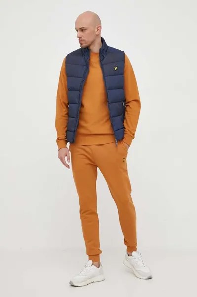 Хлопковые спортивные брюки Lyle & Scott, оранжевый