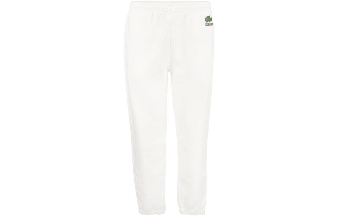 Трикотажные спортивные штаны мужские белые Lacoste, белый