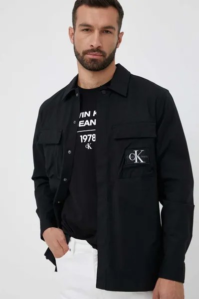 Рубашка Calvin Klein Jeans, черный