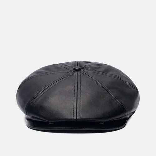 Кепка KANGOL faux leather, размер m, черный