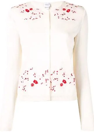 Giambattista Valli кардиган с цветочной вышивкой