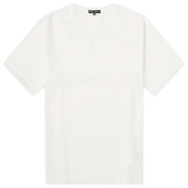 Футболка Comme Des Garçons Homme Plus Poly Mesh T-Shirt, цвет Off White