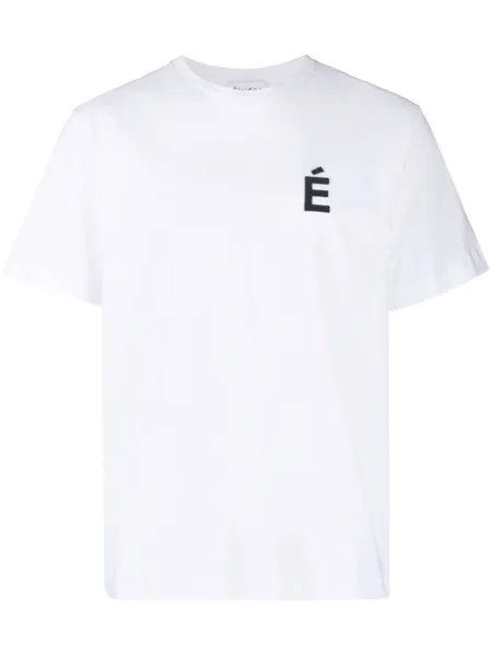 Etudes patch-detail cotton T-Shirt, белый