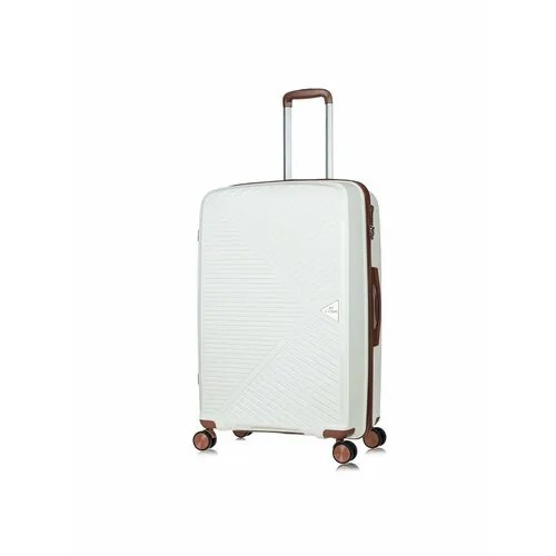 Чемодан L'case Ch0932, 113 л, размер L, белый