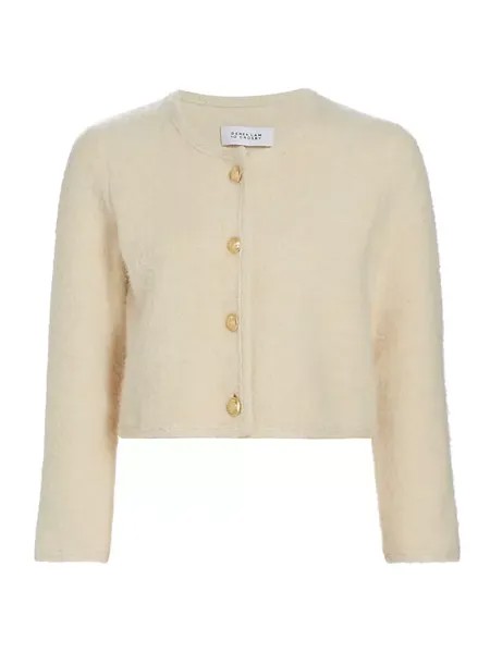 Кардиган Keene с круглым вырезом Derek Lam 10 Crosby, цвет oat gold