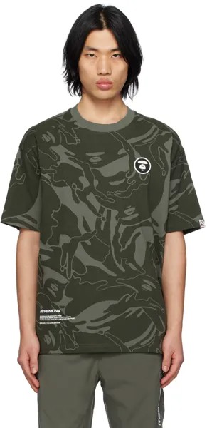 Футболка Khaki Now с камуфляжным принтом AAPE by A Bathing Ape