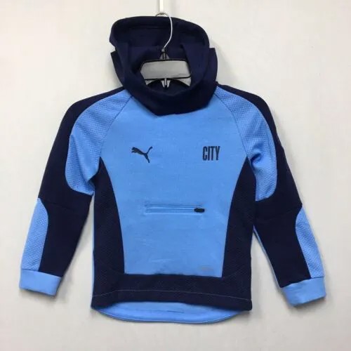 Куртка Puma Manchester City FC DryCell (размер для мальчика XS) Голубая толстовка