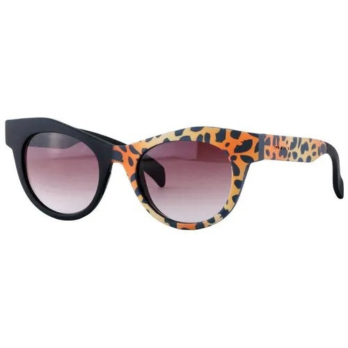 Солнцезащитные очки Italia Independent, кошачий глаз, оправа: пластик, с защитой от УФ, градиентные, для женщин, оранжевый