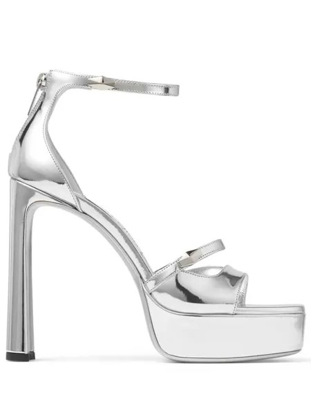 Jimmy Choo босоножки Claressa 125, серебристый