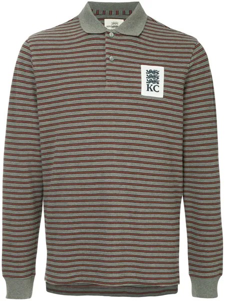 Kent & Curwen striped longsleeved polo shirt
