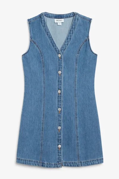 Сарафан женский Monki 1135328002 синий 48 EU (доставка из-за рубежа)