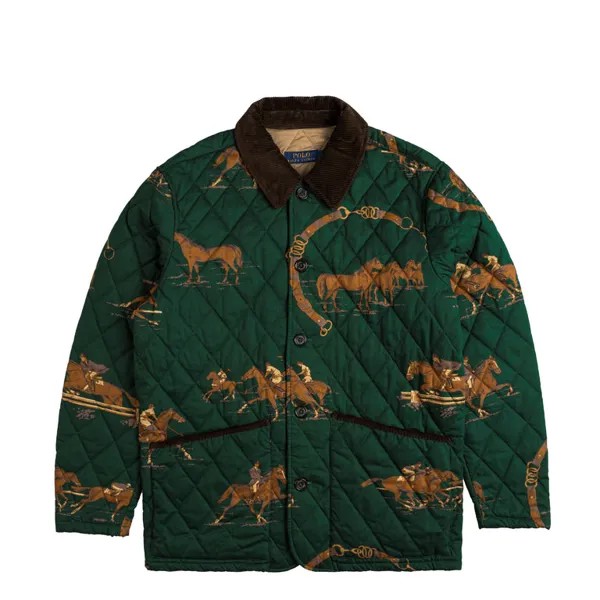 Куртка Equestrian Print Twill Barn Coat Polo Ralph Lauren, цвет equestrian ring print