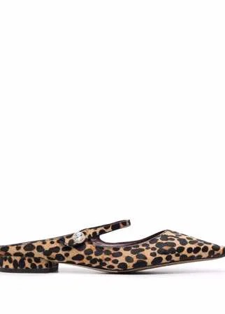 Kate Spade мюли с леопардовым принтом и заостренным носком