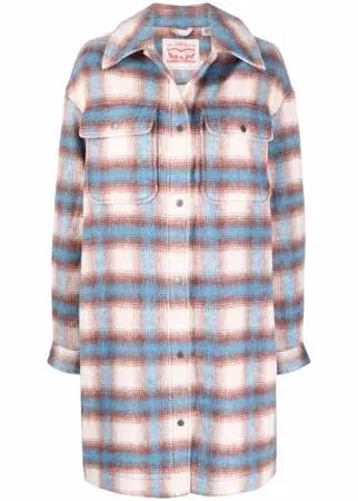 Levi's пальто в клетку