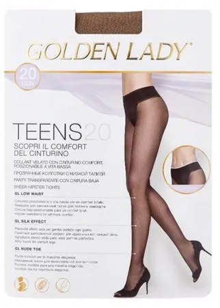 Колготки Golden Lady Teens Vita Bassa 20 den, размер 3-M, daino (бежевый)