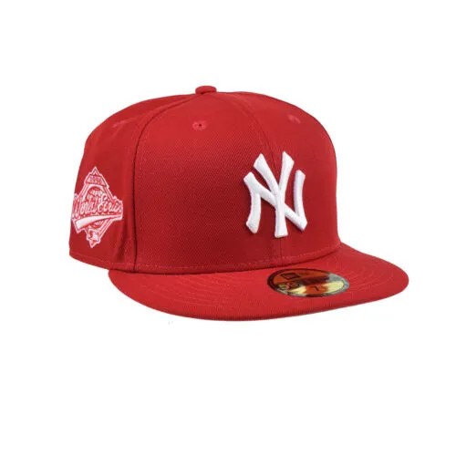 New Era MLB New York Yankees World Series 1996 59Fifty Mens Fit Hat Scarlet