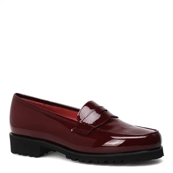 Лоферы женские Pas De Rouge N301 бордовые 37 EU