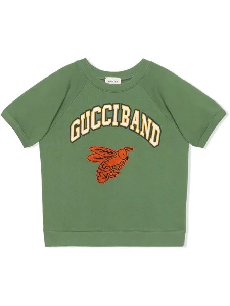 Gucci Kids футболка с нашивкой