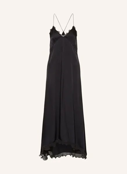 Атласное платье Filippa K, черный