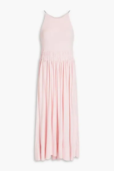 Платье миди со сборками из джерси 3.1 Phillip Lim, розовый