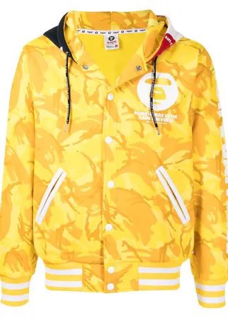 AAPE BY *A BATHING APE® бомбер с камуфляжным принтом