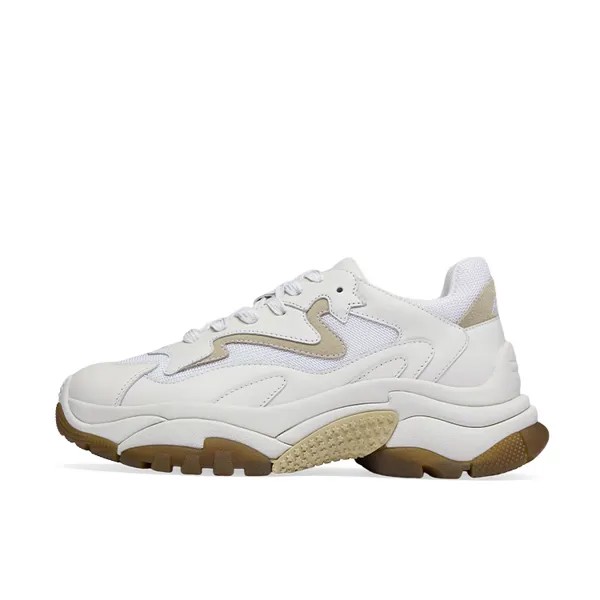 Кроссовки ASH Chunky Sneakers Women's Low-top Off-white/White/Khaki, белый/хаки