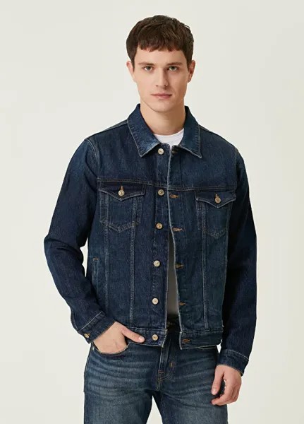 Джинсовая куртка 7 For All Mankind, синий