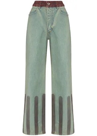 Eckhaus Latta широкие джинсы с завышенной талией