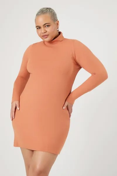 Платье-свитер с высоким воротником больших размеров Forever 21
