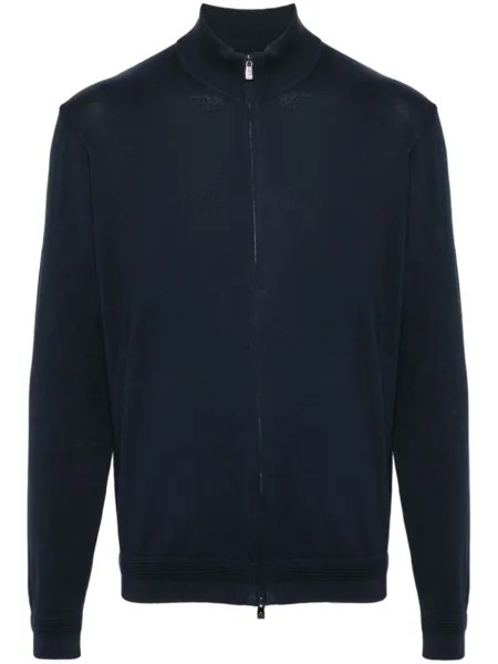Кардиган в рубчик Corneliani, синий