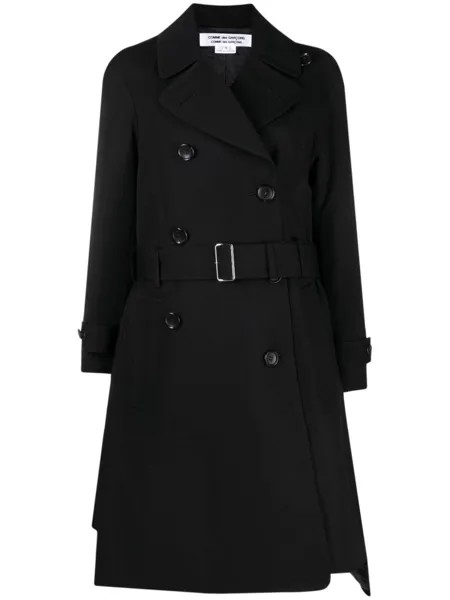 Comme Des Garçons Comme Des Garçons двубортное пальто, черный