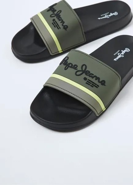 Мужские сланцы Pepe Jeans London (SLIDER PORTOBELLO s_PMS70108), зеленые