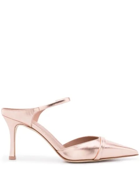Malone Souliers мюли Uma с эффектом металлик, розовый