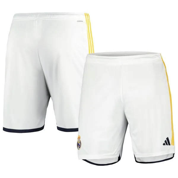Мужские белые тренировочные шорты Real Madrid 2023/24 adidas