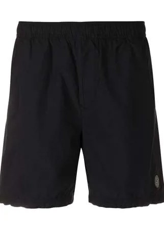 Stone Island плавки-шорты с нашивкой-логотипом